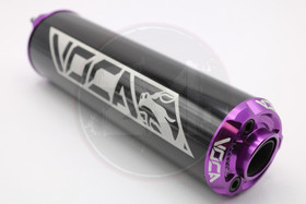 Äänenvaimennin CNC Bestia + tiiviste musta / violetti, oikea / vasen