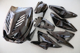 Katesarja metallinhohto musta (8 osaa), MBK Nitro / Yamaha Aerox