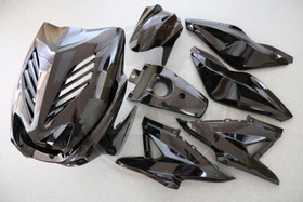Katesarja metallinhohto musta (8 osaa), MBK Nitro / Yamaha Aerox