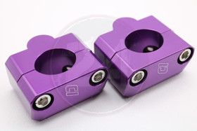 Ohjaustangon kiinnikepari CNC violetti