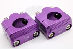 Ohjaustangon kiinnikepari CNC violetti