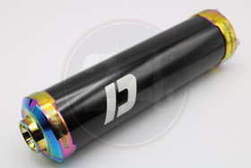 Äänenvaimennin + tiiviste, musta / neonkromi oikea / vasen