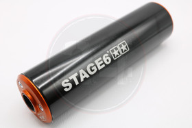 Äänenvaimennin Streetrace + tiiviste, musta / oranssi oikea