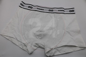 Bokserit Stage6, valkoinen koko S