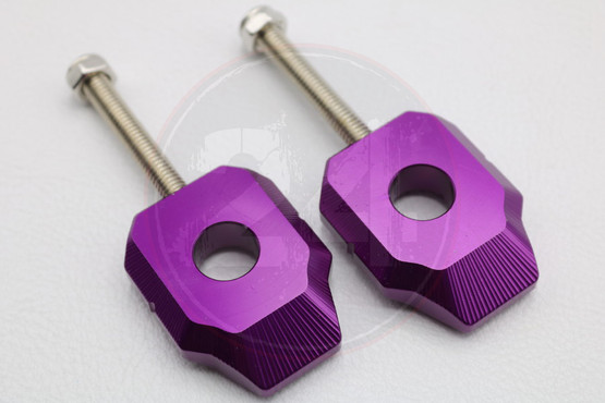 Ketjunkiristin pari 12mm alumiini violetti, Aprilia / Derbi / Gilera
