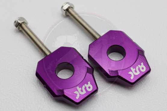 Ketjunkiristin pari 12mm alumiini violetti, Aprilia / Derbi / Gilera