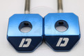 Ketjunkiristin pari 12mm alumiini sininen, Aprilia / Derbi / Gilera