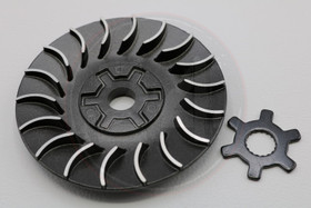 Variaattorin siipipyörä + tähtiprikka Black Edition, Aprilia / Malaguti / MBK / Yamaha