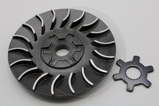 Variaattorin siipipyörä + tähtiprikka Black Edition, Aprilia / Malaguti / MBK / Yamaha