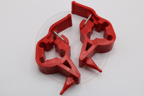 Etuvalon maskin kiinnityskumi punainen 2kpl, Aprilia, Derbi, Gilera