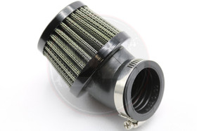 Ilmansuodatin Power filter 32mm 45° kulmalla, musta