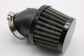 Ilmansuodatin Power filter 32mm 45° kulmalla, musta