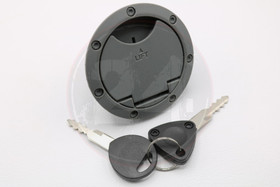 Polttoainesäiliön korkki lukolla + 2 avainta harmaa, MBK Nitro, Yamaha Aerox