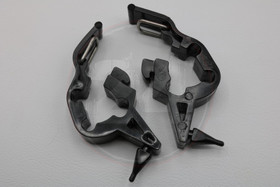 Etuvalon maskin kiinnityskumi musta 2kpl, Aprilia, Derbi, Gilera