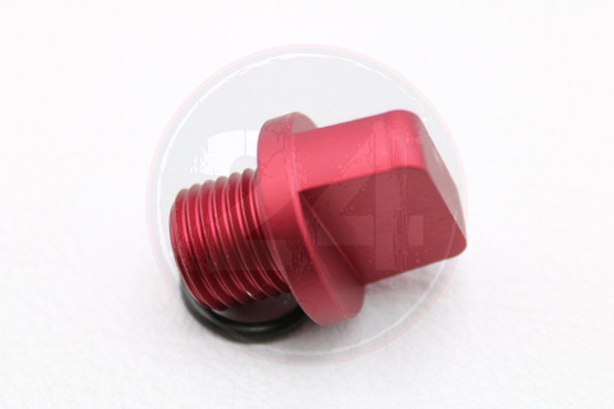 Öljyn täyttökorkki alumiini + o-rengas mattapunainen, Minarelli MBK / Yamaha