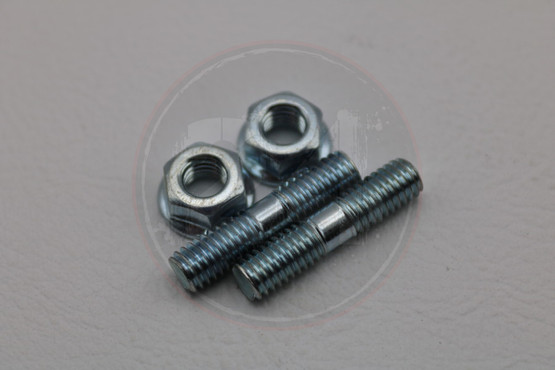 Pakoputken pinnapultit + mutterit, M6 x 26.60mm