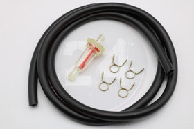 Polttoaineletku neopren musta 1m + suodatin, 5 x 8mm