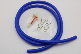 Polttoaineletku neopren sininen 1m + suodatin, 5 x 8mm