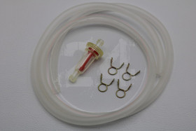 Polttoaineletku neopren läpinäkyvä 1m + suodatin, 5 x 8mm