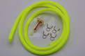 Polttoaineletku neopren keltainen 1m + suodatin, 5 x 8mm