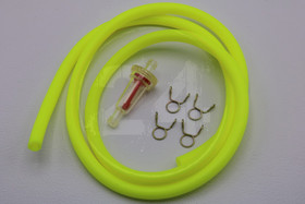 Polttoaineletku neopren keltainen 1m + suodatin, 5 x 8mm