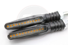 Led-vilkkupari ”Sequential”, musta / kirkaslasi