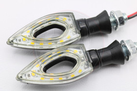 Led-vilkkupari, musta