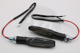 Led-vilkkupari, musta / kirkaslasi