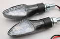 Led-vilkkupari, carbon / kirkaslasi