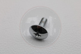 Kateruuvi kromi 6kpl, M6 x 16mm kanta 16mm