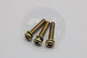 Staattorin aluslevyn ruuvit 3kpl, Aprilia, Derbi, Gilera <- 2017 / Minarelli Am6 <- 2006