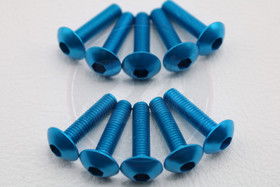 Kateruuvi sininen 10kpl, M5 x 20mm kanta 11.40mm