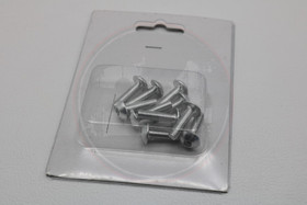 Kateruuvi hopea 10kpl, M5 x 20mm kanta 11.40mm