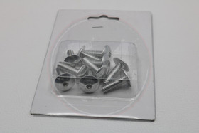 Kateruuvi hopea 10kpl, M6 x 20mm kanta 15.80mm