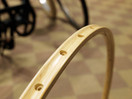 WOODEN RIM CB ROUBAIX 36H TUBULAR HICKORY PAIR W/NIPPLES