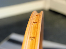 WOODEN RIM CB SANREMO 36H CLINCHER VINTAGE PAIR W/NIPPLES