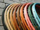 WOODEN RIM CB VIGORELLI 36H TUBULAR VINTAGE PAIR W/NIPPLES