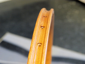 WOODEN RIM CB VIAGGIO 36H CLINCHER VINTAGE PAIR W/NIPPLES