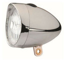 HEADLIGHT RETRO LED 75 MM CHROME