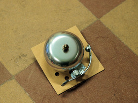 CYCLE BELL ALUMINIUM, SILVER ANODISING