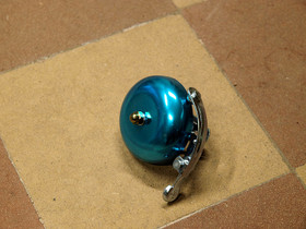 CYCLE BELL ALUMINIUM, TURQUOISE ANODISING