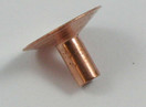 SADDLE RIVET 13 MM COPPER PLATED