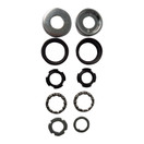 BB SET 1-PIECE EURO-FAUBER CRANK CHROME