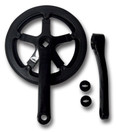 CRANKSET 46T 170MM BLACK FOR SQUARE AXLE