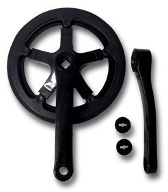 CRANKSET 46T 170MM BLACK FOR SQUARE AXLE