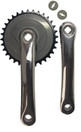 CRANKSET 33T 170MM SILVER FOR SQUARE AXLE