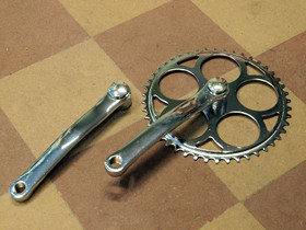 CRANKSET 46T 170MM CHROME FOR SQUARE AXLE
