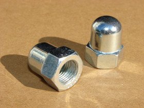 DOME NUT M9 X 1 ZINC PLATED