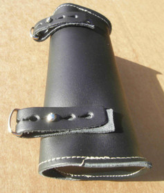 SADDLE BAG, BLACK LEATHER