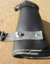 SADDLE BAG, BLACK LEATHER
